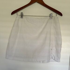 Abercrombie Linen Skirt - White